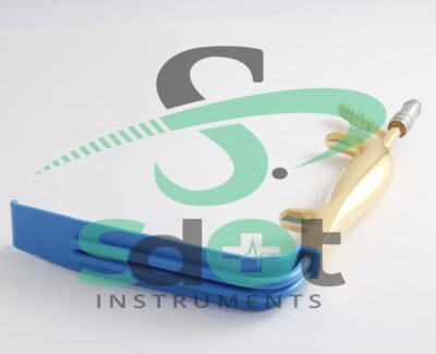 Tebbetts Breast Retractor 25mm x 15cm Fiber Optic Light Guide and Suction Tube