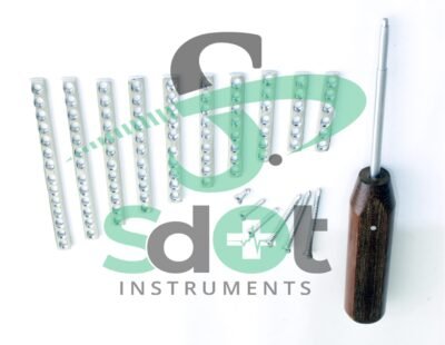 2.7mm DCP Bone Plates & Cortical Screws Self Tapping Set of  111 PCS Ortho Vet SPS-5067