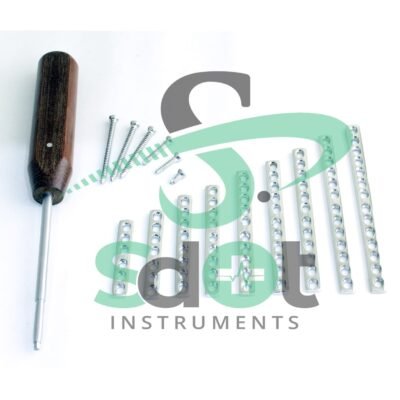 3.5mm DCP Bone Plates & Cortical Screws Self Tapping Set of  131PCS Ortho Vet SPS-5068