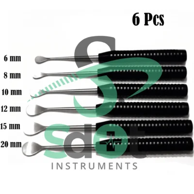 Cobb Elevator Spine Set of 6 Pcs Orthopedic Surgical Instruments Black Handle By SdOt Instruments