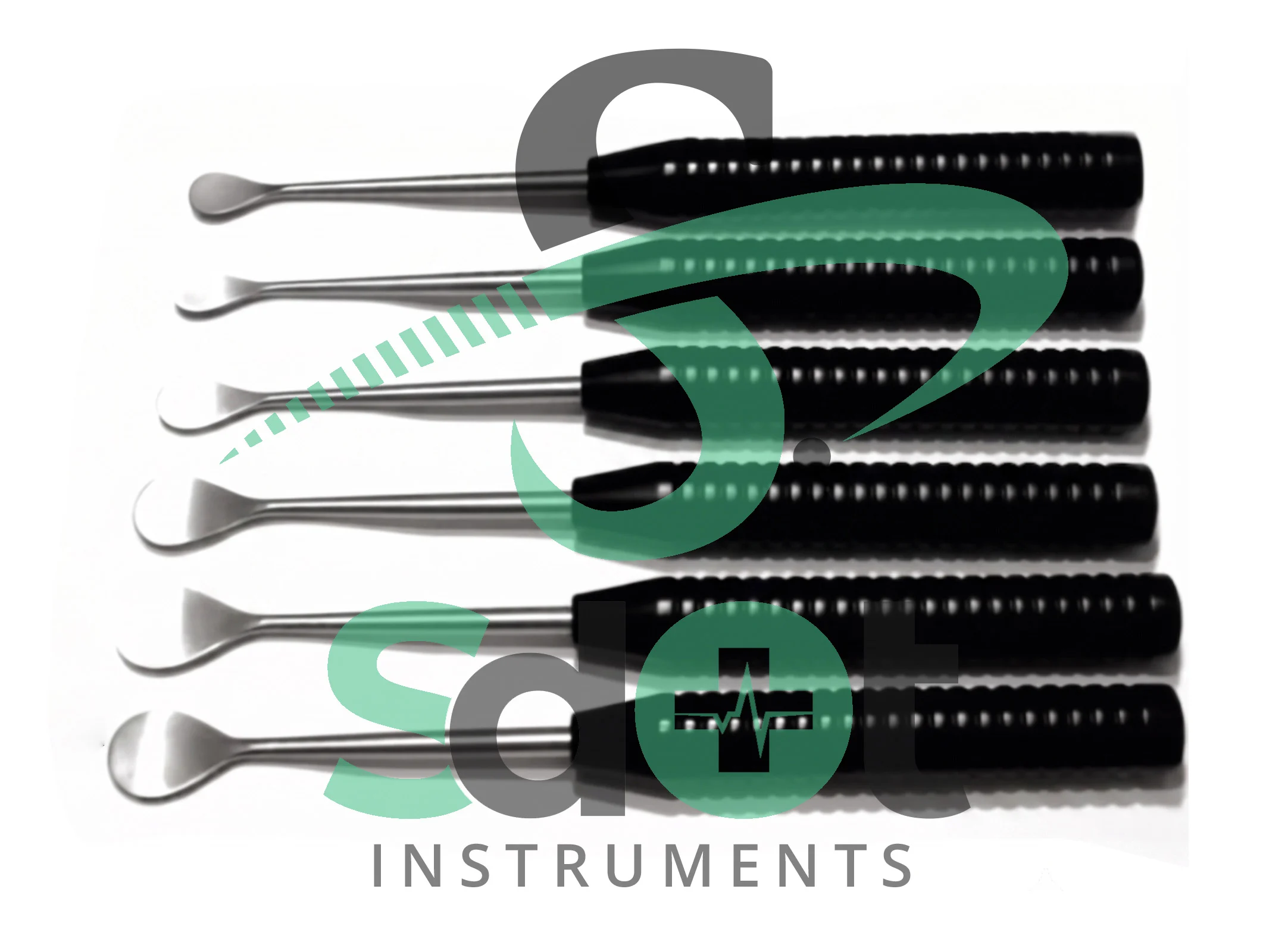 Cobb Elevator Spine Set of 6 Pcs Orthopedic Surgical Instruments Black Handle By SdOt Instruments