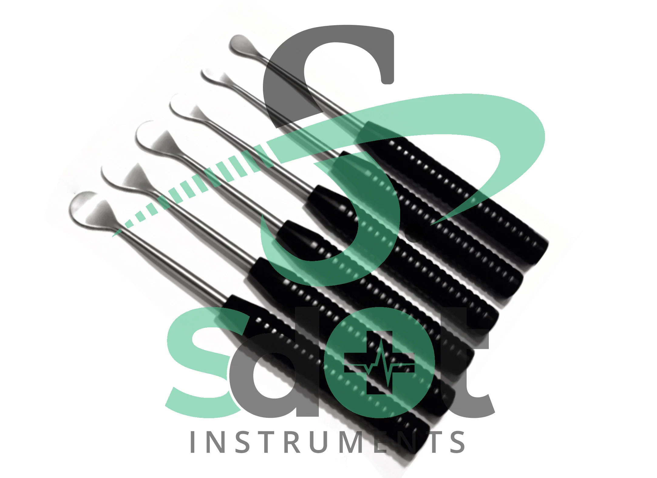 Cobb Elevator Spine Set of 6 Pcs Orthopedic Surgical Instruments Black Handle By SdOt Instruments