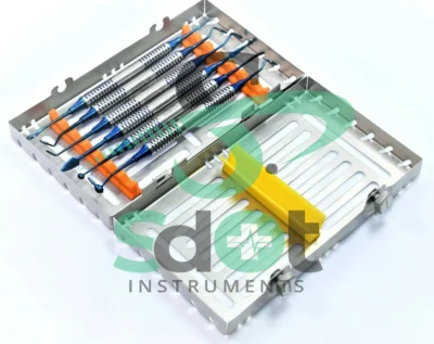 German Dental Composite Filling Instrument Titanium Restorative Kit W/ Cassettes By SdOt Instruments