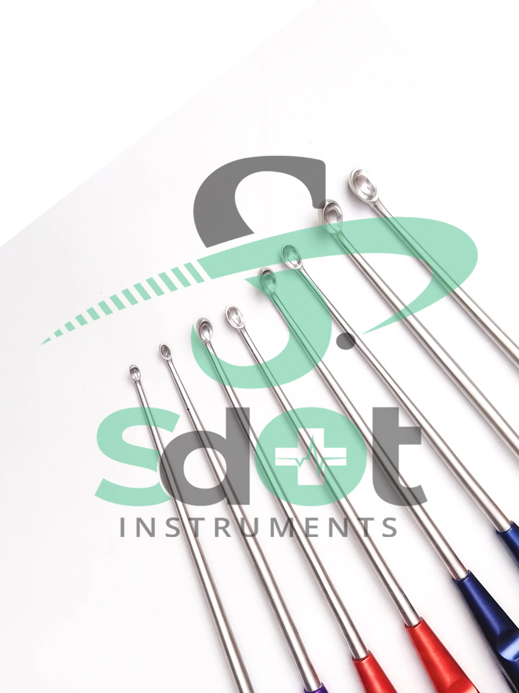 American Rainbow curettes 10” overall length 250mm By SdOt Instruments - Image 5
