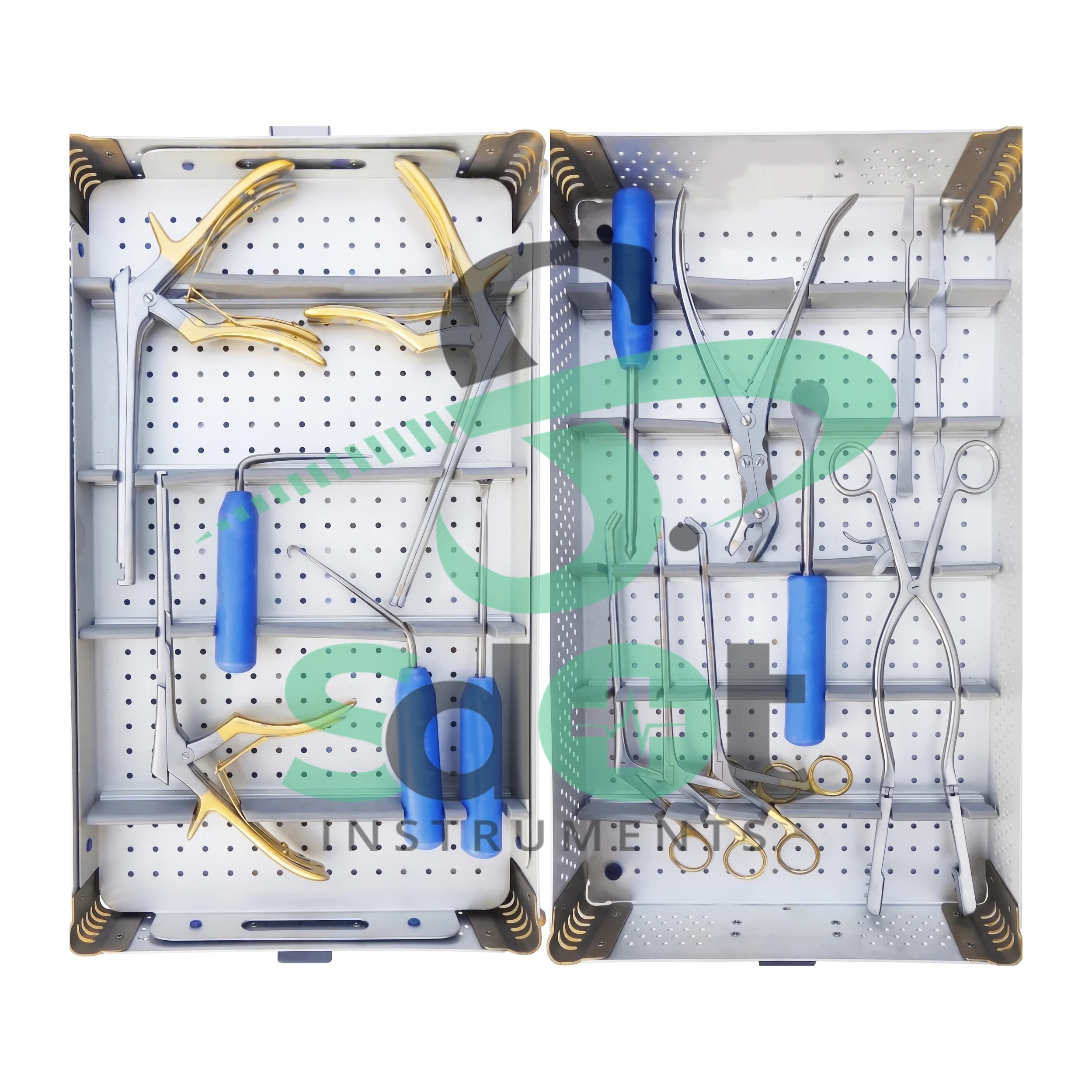 Laminectomy Spine Instruments Set of 18 Pcs With Aluminum Sterilization Box By SdOt Instruments - Image 2