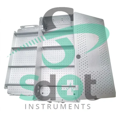 Aluminum Surgical Tray Sterilization Box 540*250*100 mm Laparoscope Instruments By SdOt Instruments