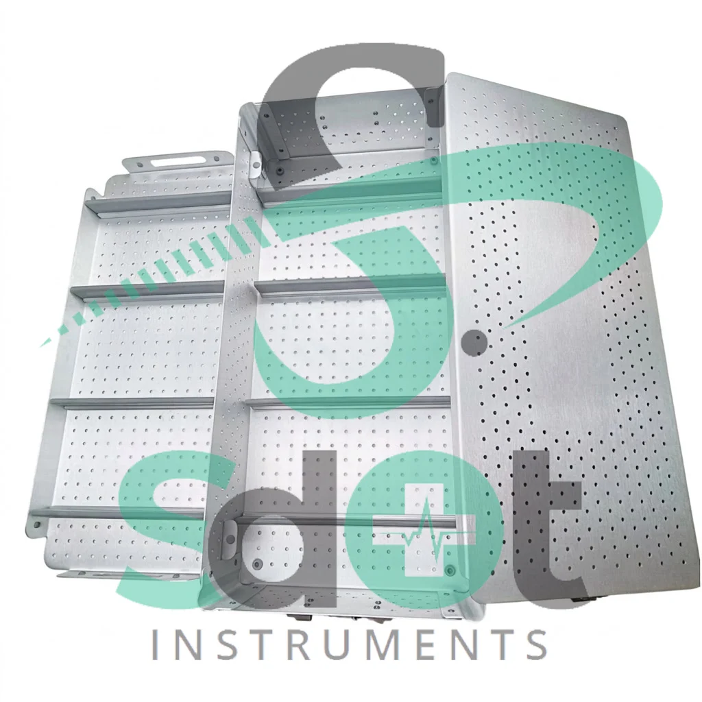 Aluminum Surgical Tray Sterilization Box 540*250*100 mm Laparoscope Instruments By SdOt Instruments