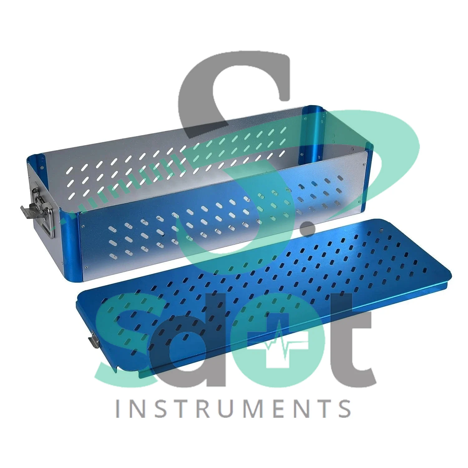 Long Aluminium Sterilization Box 22 x 8 x 5 Inch Instrument Storage Case By SdOt Instruments - Image 5