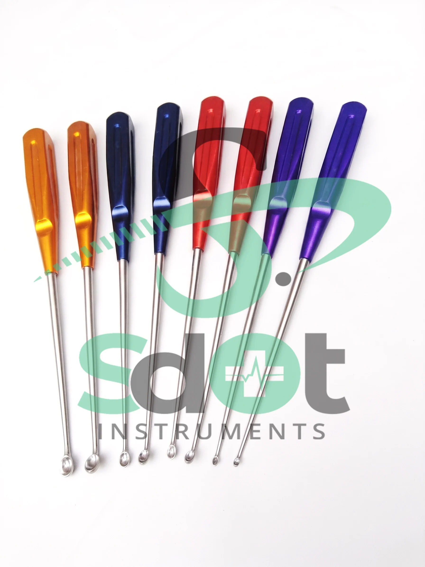 American Rainbow curettes 10” overall length 250mm By SdOt Instruments - Image 2