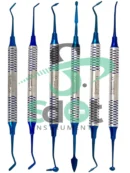 Dental Composite Filling Instrument GOLD Restorative Kit German with Cassettes By SdOt Instruments