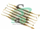 German Dental Composite Filling Instrument Blue Titanium Coated Restorative Kit By SdOt Instruments