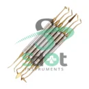 6 Pcs Dental Composite Filling Instrument Gold Titanium Coated Restorative Kit By SdOt Instruments