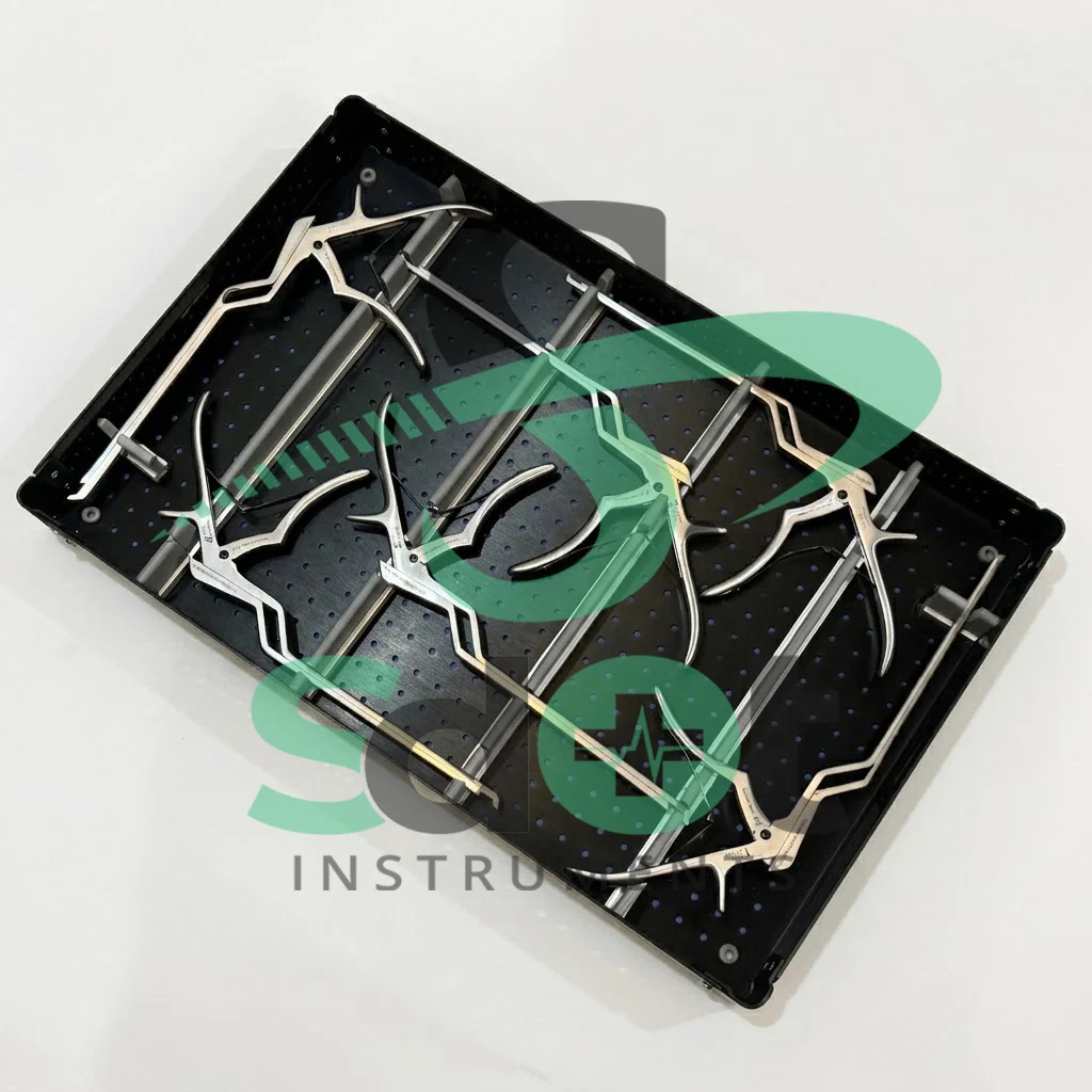 Kerrison Rongeur Bayonet Set of 6 PCs with Sterilization Box Spine Surgery Instar By SdOt Instruments - Image 2