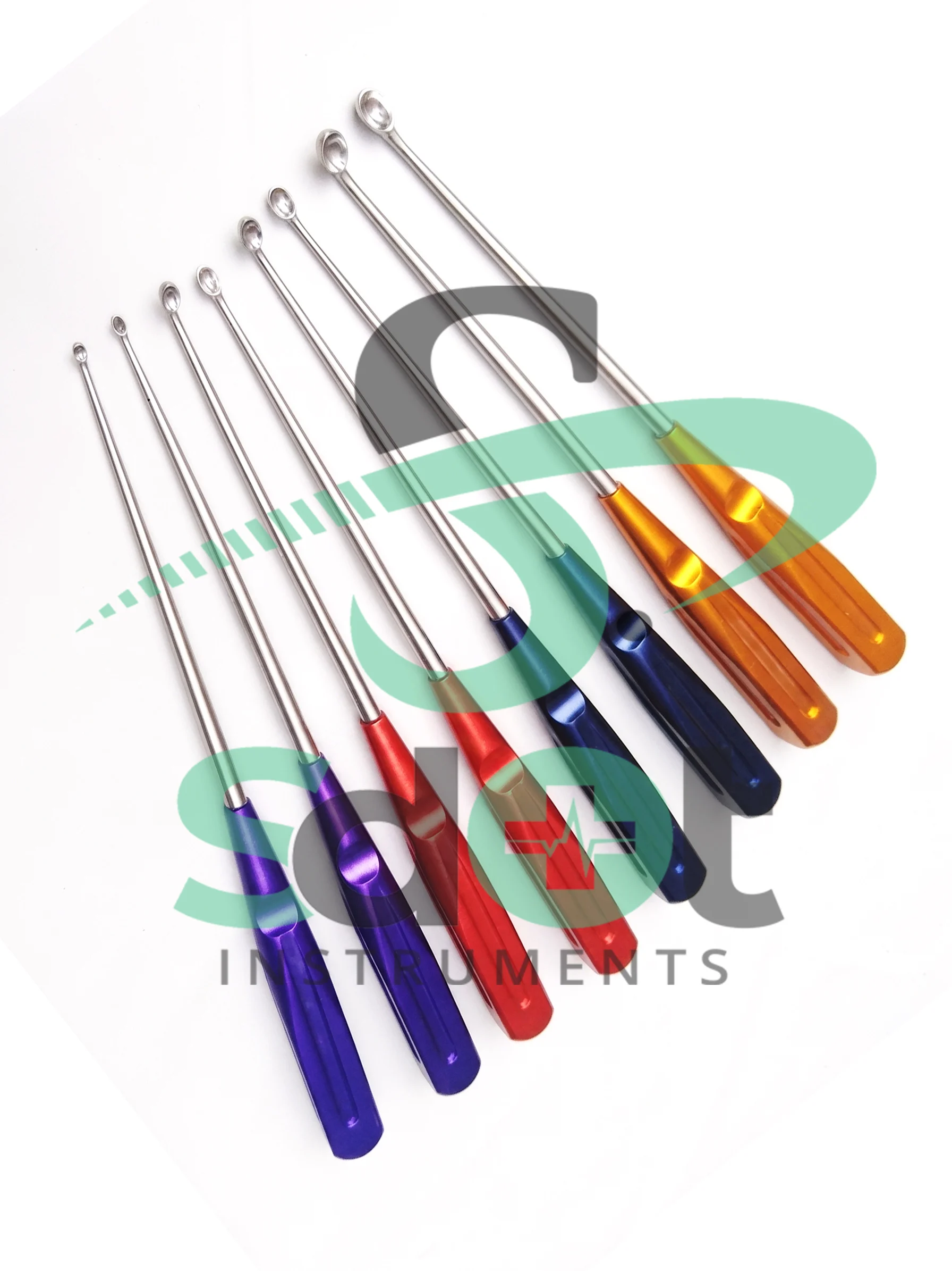 American Rainbow curettes 10” overall length 250mm By SdOt Instruments - Image 6