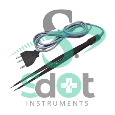 Potts Smith Hand-Switch Monopolar Forceps 25cm With Attached 3mtr Silicone Cable By SdOt Instruments