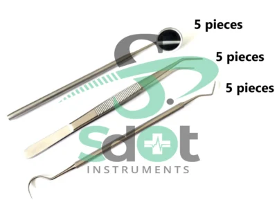 15 Instruments Basic Dental Set Mirror Explorer College plier Economy Grade New By SdOt Instruments
