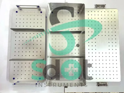 Aluminum Surgical Tray Sterilization Box 540*250*100mm Laparoscopic Instruments By SdOt Instruments