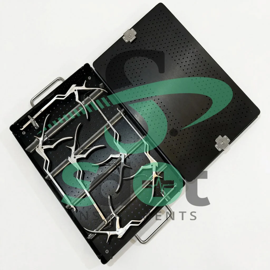 Kerrison Rongeur Bayonet Set of 6 PCs with Sterilization Box Spine Surgery Instar By SdOt Instruments - Image 5