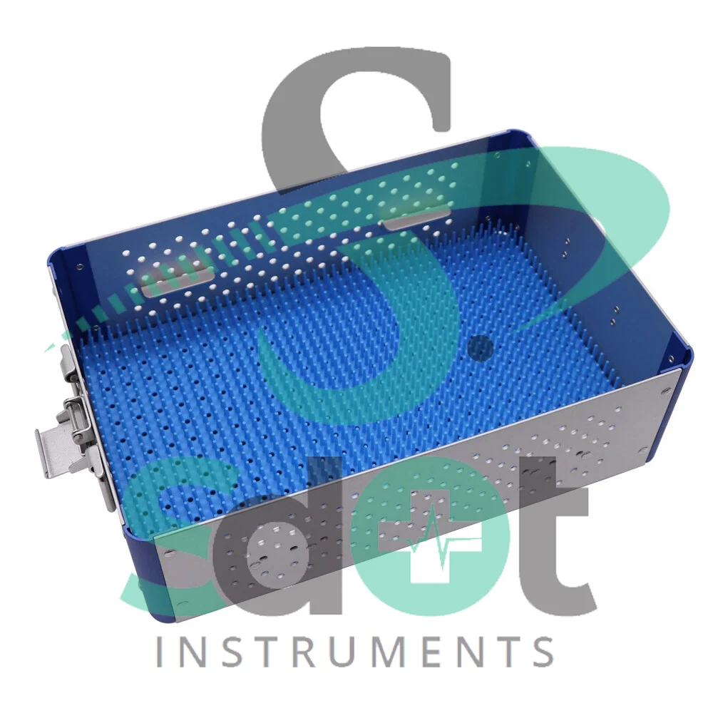 Two layer Sterilization tray case box surgical instrument Sterilize tray,us By SdOt Instruments - Image 2