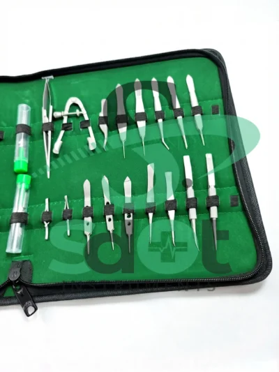 GERMAN 32 Pcs Ophthalmic Cataract Eye Micro Surgery Surgical Instruments SET Kit By SdOt Instruments