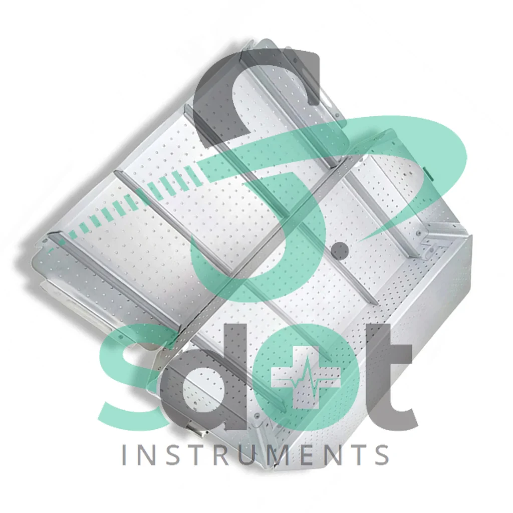 Aluminum Surgical Tray Sterilization Box 650x255x165 mm Laparoscope Instruments By SdOt Instruments - Image 3