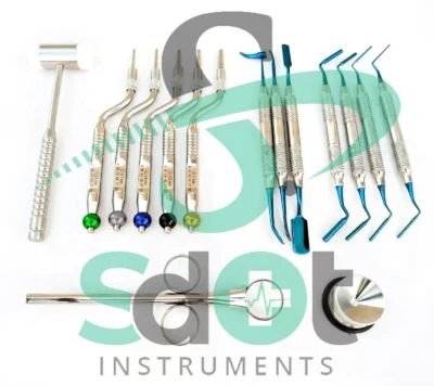 Dental Implant Surgery Kit Sinus Lift Osteotome Bone Graft Packer Carrier Mallet By SdOt Instruments