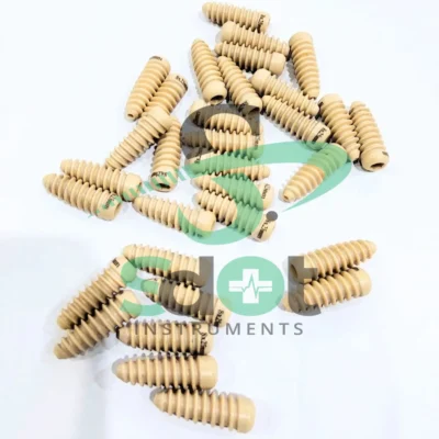 ACL Interference Screw Dia 8mm & Length 25, 30mm and Screwdriver 11 Pcs Set Peek By SdOt Instruments