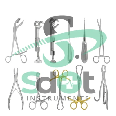 10 Pcs Custom Made Orthopedic Surgery Kit Surgical Instruments Set German Grade By SdOt Instruments