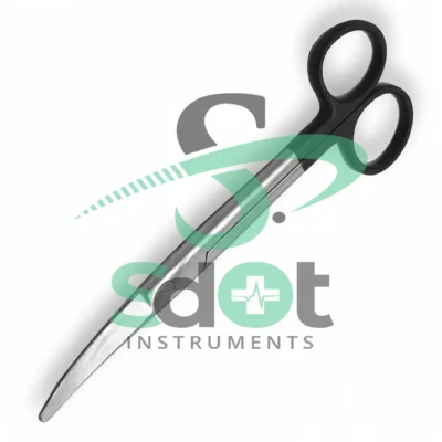 Set of 2 Supercut Mayo Scissors, 9", Curved Beveled Blades, Non-Serrated, Prem By SdOt Instruments