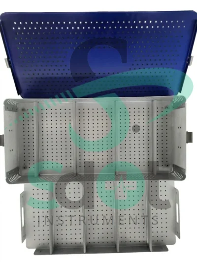 Aluminum Surgical Tray Sterilization Box 540*250*100 mm laparoscope Instruments By SdOt Instruments