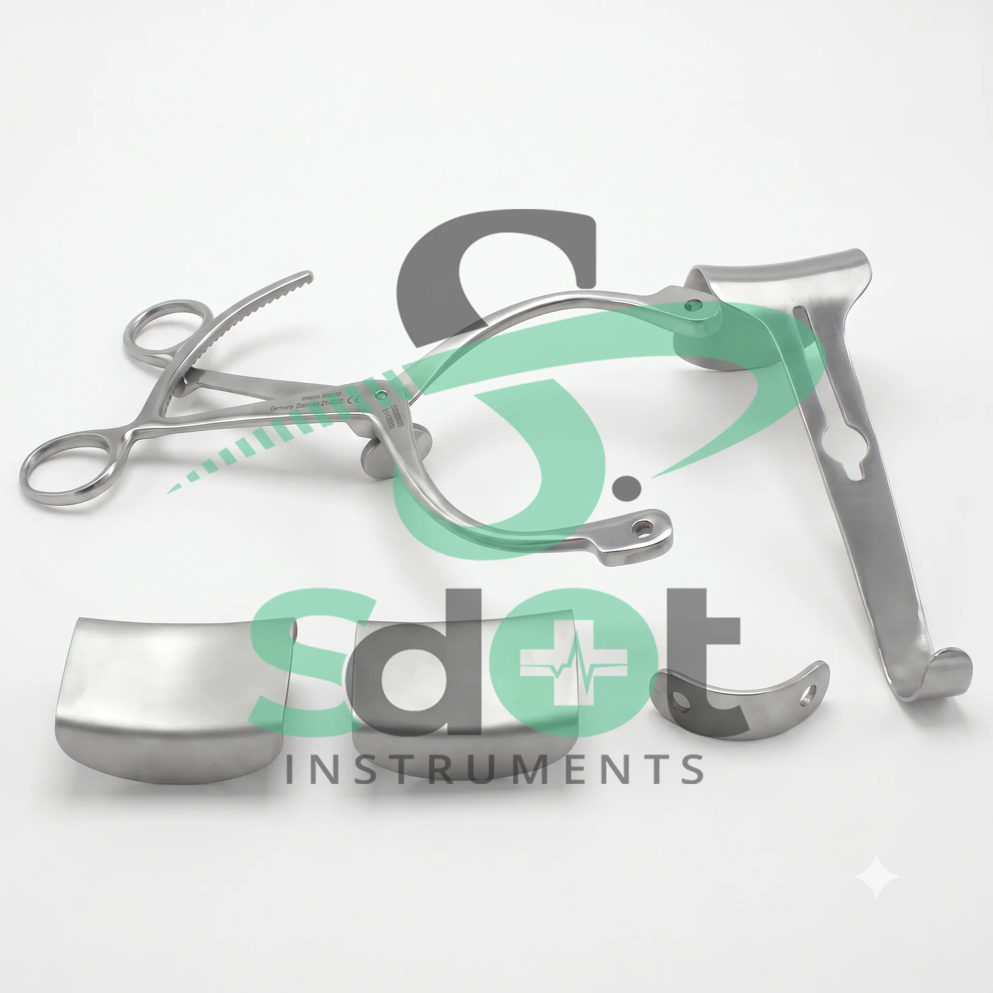 OR Grade Collin Abdominal Retractor With 3 Blades Surgical General Surgery By SdOt Instruments - Image 3
