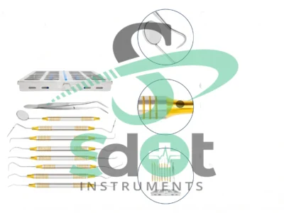 Dental Hygienists Instruments Tool kit 10pcs with Sterilization Cassette By SdOt Instruments