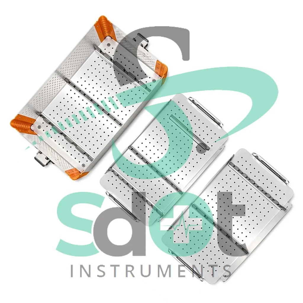 Aluminum sterilization Box With 2 Tray Surgical Instruments Box Orthopedic Box By SdOt Instruments