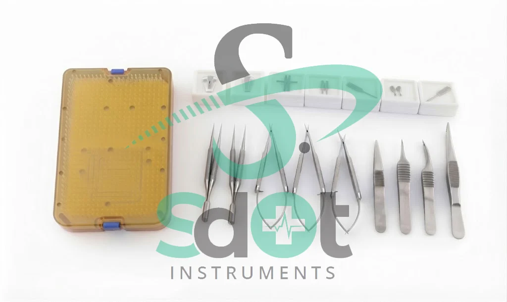 Micro Surgery Instruments Set, Micro Needle Holder, Scissors, Clamps 18 PCs Set By SdOt Instruments - Image 4