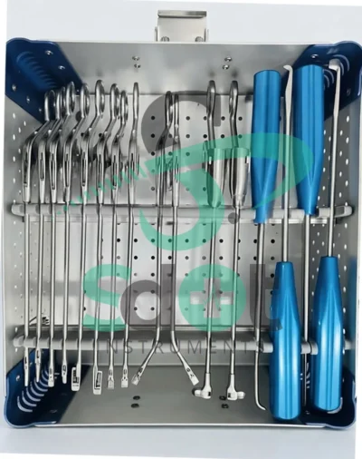 Arthroscopy Forceps Set knee surgery set with Aluminum sterilization Box By SdOt Instruments