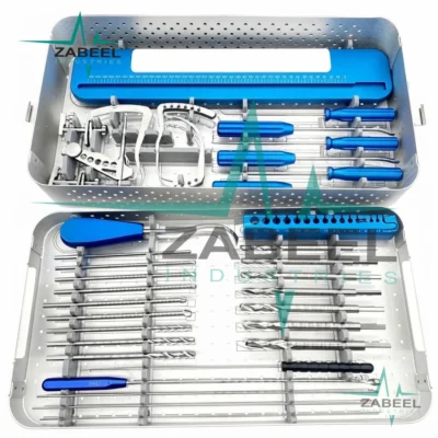 ACL PCL Knee Arthroscopy Surgery Surgical Instruments Set With Sterilization Box By SdOt Instruments