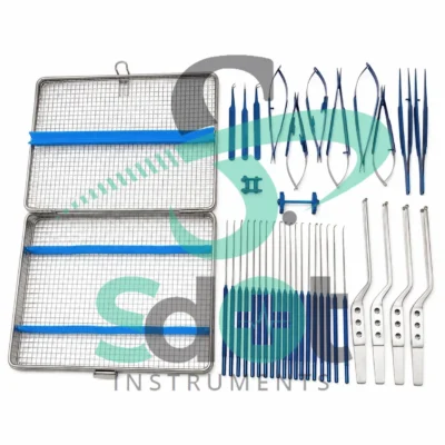 Micro surgery instruments set Neuro Surgical Titanium coated Instrument By SdOt Instruments