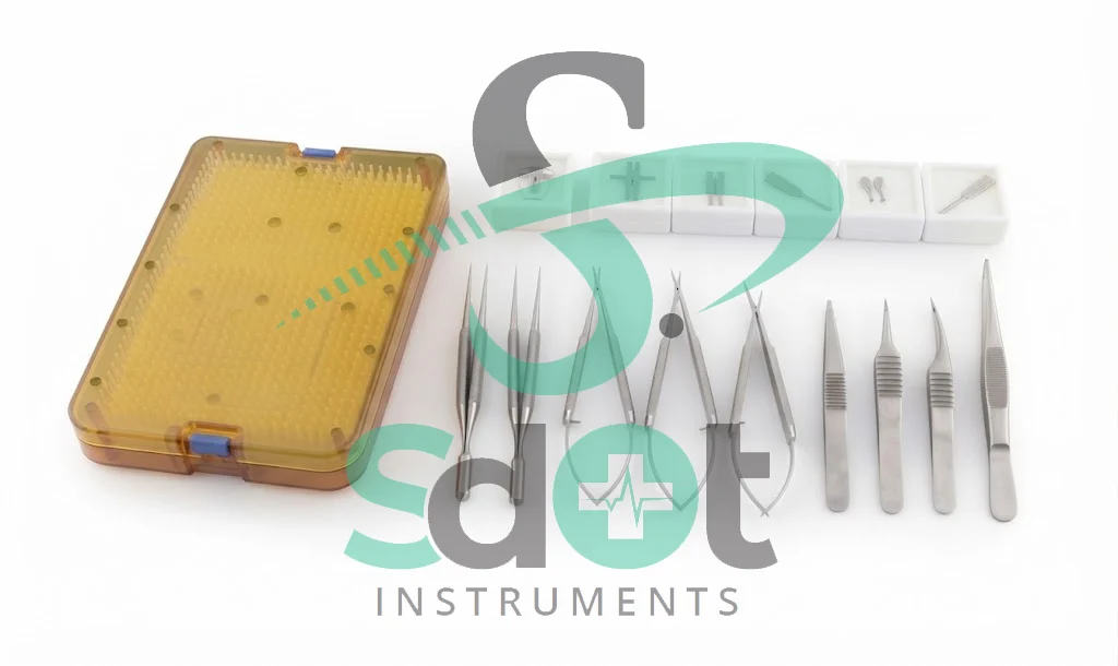 Micro Surgery Instruments Set, Micro Needle Holder, Scissors, Clamps 18 PCs Set By SdOt Instruments - Image 3