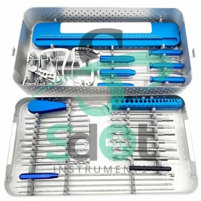 ACL PCL Knee Arthroscopy Surgery Surgical Instruments Set With Sterilization Box By SdOt Instruments