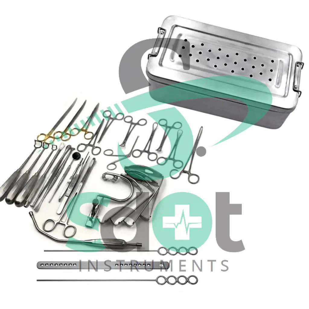 Basic Orthopedic Surgery Set of 25 PCS of Surgical Instruments With Box By SdOt Instruments